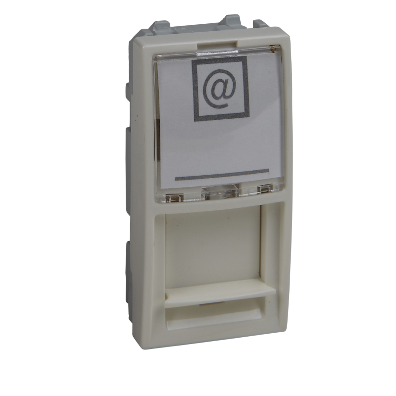 Filkab - Капак за информ. розетка Unica, RJ45 1/2M с място за надпис ...