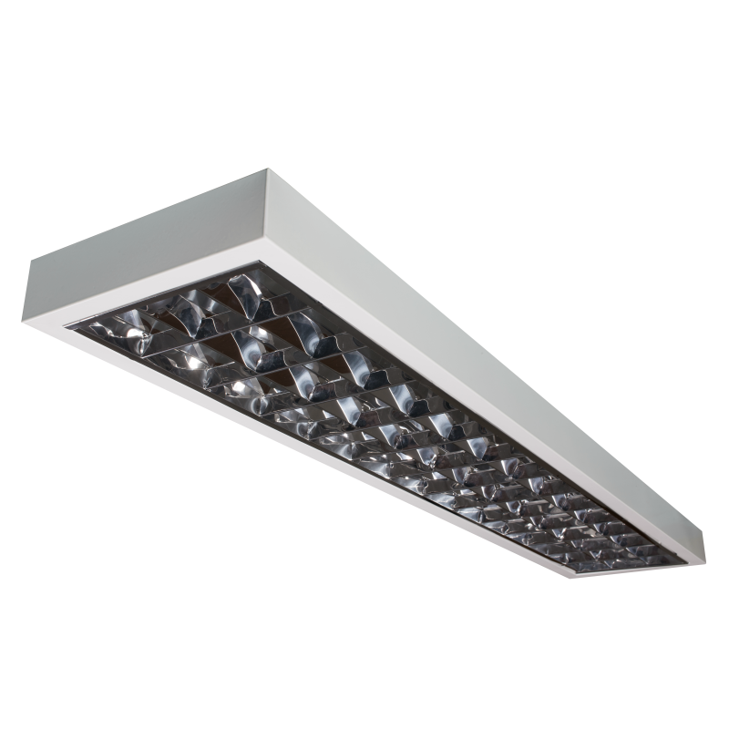 Lighting fixture TIL 3X36W Е, IP20, double-parabolic, SM | Indoor ...
